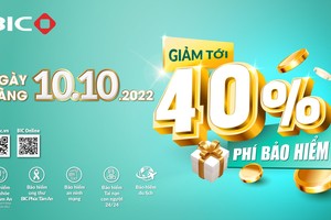 Ngày vàng 10.10.2022: BIC giảm tới 40% phí Kl99kl phiên bản hoạt động