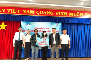 BIC chi trả hơn 870 triệu đồng quyền lợi Kl99kl phiên bản hoạt động người vay vốn cho khách hàng tại Lâm Đồng