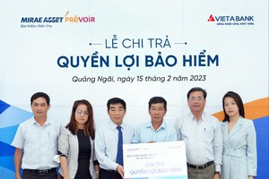 Mirae Asset Prévoir chi trả 107 triệu đồng quyền lợi Kl99kl phiên bản hoạt động cho khách hàng tại Quảng Ngãi