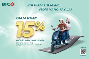 BIC giảm 15% phí Kl99kl phiên bản hoạt động trách nhiệm dân sự bắt buộc của chủ xe máy tri ân khách hàng tái tục