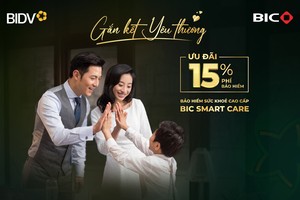 BIC giảm 15% phí Kl99kl phiên bản hoạt động sức khỏe cao cấp BIC Smart Care 