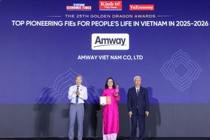 Bà Trần Mộng Kiều - Giám đốc Kl991.com nạp rút nhanh, Chuỗi cung ứng & Trải nghiệm khách hàng nhận giải thưởng Rồng Vàng 2026 ở hạng mục: "Kl991.com World Cup 2026 Chính Thức FDIs có tăng trưởng liên tục và bền vững"