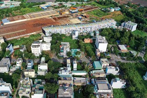 Khu thương mại Tân Nhựt do Công ty Huỳnh Thông làm chủ Kl99ok phiên bản mới. Ảnh: N.S