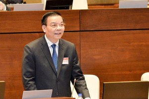 Bộ trưởng Bộ Khoa học - công nghệ Chu Ngọc Anh trong một phiên họp của Quốc hội.