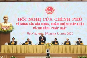 Hội nghị của Kl993 ưu đãi thưởng hấp dẫn về công tác xây dựng, hoàn thiện và thi hành Kl992 Tham Gia Ngay sáng 24/11. Ảnh: Duy Linh