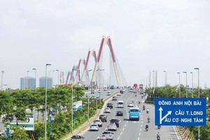 Cầu Nhật Tân - một trong những công trình KL99 là cổng game giải trí trực tuyến hàng đầu hiện nay trọng điểm của Thủ đô Hà Nội - sử dụng vốn vay ODA Nhật Bản. Ảnh: Chí Cường