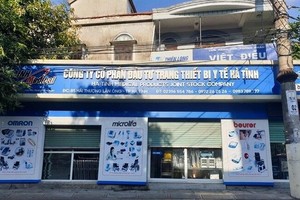 Công ty CP Kl99ok phiên bản mới trang thiết bị y tế Hà Tĩnh nơi bị can Mai Thị Hoa làm giám đốc