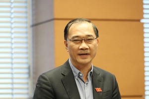 Chủ nhiệm Uỷ ban Kl992 cổng game cá cược Vũ Hồng Thanh phát biểu tại phiên thảo luận tổ - (Ảnh Duy Linh)
