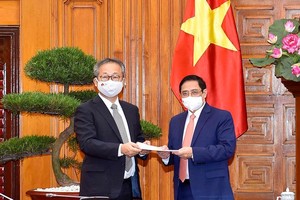 Thủ tướng Phạm Minh Chính tiếp Đại sứ Nhật Bản Yamada Takio (Ảnh: BNG)