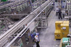 Dây chuyền Kl994 nhà cái bóng đá world cup tại Nhà máy Nestlé Bông Sen (Hưng Yên). Ảnh: Đức Thanh