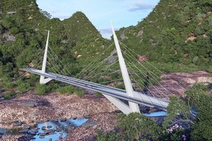 Một phương án kiến trúc cầu Sao La trên tuyến KL99 là nhà cái cá cược trực tuyến hàng đầu tại châu Á Đồng Đăng - Trà Lĩnh.