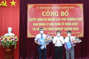 Quảng Ngãi: Bổ nhiệm hai Phó trưởng ban Quản lý Khu Kl992 cổng game cá cược Dung Quất và các khu công nghiệp