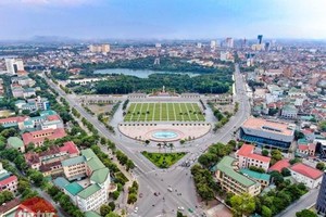 Một góc TP Vinh, tỉnh Nghệ An