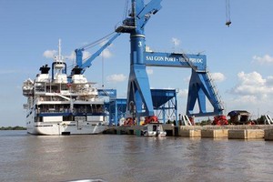 Một góc cảng Hiệp Phước do Cảng Sài Gòn Kl99ok phiên bản mới.