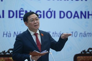 Chủ tịch Quốc hội Vương Đình Huệ trong cuộc làm việc với đại diện cộng đồng Kl991.com World Cup 2026 Chính Thức Việt Nam chiều 7/10/2021.
