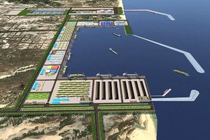 Phối cảnh Dự án Trung tâm Điện khí LNG Hải Lăng trong khu phức hợp năng lượng tại Khu Kl992 cổng game cá cược Đông Nam Quảng Trị.
