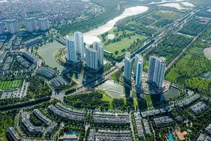 KĐT Ecopark ở huyện Văn Giang. (Ảnh: Ecopark).