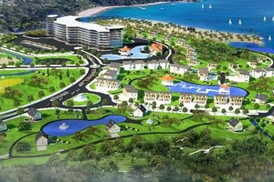 Phối cảnh khu du lịch sinh thái nghỉ dưỡng Tân Thanh