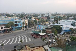 Một góc TP. Quảng Ngãi, tỉnh Quảng Ngãi. Ảnh: P.V