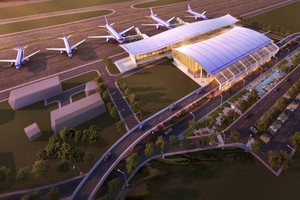 Phối cảnh nhà ga hành khách T2 sân bay Cát Bi.