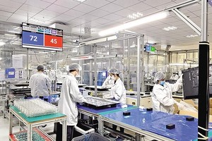 Quảng Ninh là một trong những “thỏi nam châm” thu hút Kl99ok phiên bản mới ở khu vực phía Bắc. Trong ảnh: Nhà máy của Foxconn tại Quảng Ninh