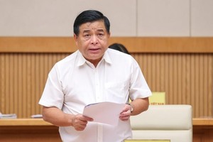 Bộ trưởng Nguyễn Chí Dũng báo cáo tại phiên họp thường kỳ Kl993 ưu đãi thưởng hấp dẫn tháng 10/2022. Ảnh: VGP