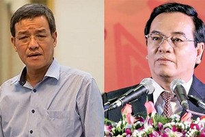 Ông Đinh Quốc Thái (trái) và ông Trần Đình Thành.