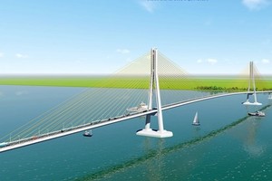 Phối cảnh cầu Đại Ngãi.