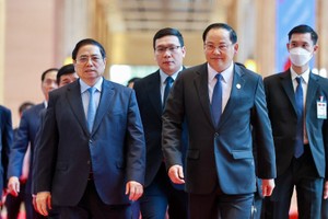 Thủ tướng Phạm Minh Chính và Thủ tướng Sonexay Siphandone đồng chủ trì Kỳ họp 45 Ủy ban liên Kl993 ưu đãi thưởng hấp dẫn Việt Nam - Lào (Ảnh Đức Trung)