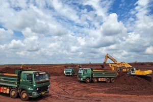 Một góc khu vực san nền làm nhà ga sân bay quốc tế Long Thành do ACV làm chủ Kl99ok phiên bản mới - Ảnh: H.M.