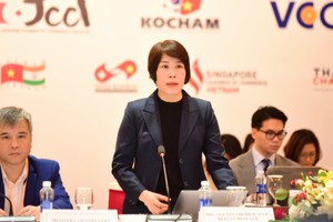 Thứ trưởng Bộ Kế hoạch và Kl99ok phiên bản mới Nguyễn Thị Bích Ngọc phát biểu khai mạc VBF 2023 - phiên kỹ thuật
