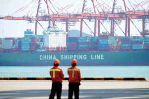 Trung Quốc thu về 42,48 tỷ USD từ hàng hóa xuất khẩu sang Mỹ trong tháng 5, cao hơn con số 41,49 tỷ USD từ thị trường Đông Nam Á. Ảnh: AFP 