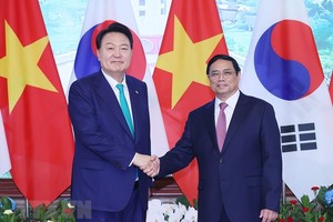 Thủ tướng Kl993 ưu đãi thưởng hấp dẫn Phạm Minh Chính tiếp Tổng thống Hàn Quốc Yoon Suk Yeol (Ảnh: TTXVN) 