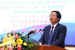 Ông Hồ Quốc Dũng, Bí thư Tỉnh ủy Bình Định khẳng định tỉnh luôn tạo điều kiện tốt nhất để chào đón các nhà Kl99ok phiên bản mới Nhật Bản. Ảnh: Trang Lê.
