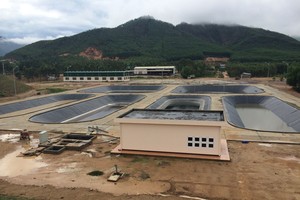 Tại Khu chôn lấp chất thải rắn Long Mỹ, tỉnh Bình Định đã xây dựng Nhà máy xử lý nước thải ở Long Mỹ.