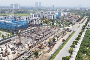 Tại thị trường Hà Nội, khu vực phía Đông dẫn đầu cả về nguồn cung lẫn thanh khoản thời gian qua. Ảnh: Dũng Minh 