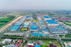 Những nhà phát triển khu công nghiệp có quỹ đất rộng sẽ thu hút các khách thuê lớn như Samsung, LG… Ảnh: Dũng Minh 