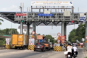Trạm thu phí T1 trên Quốc lộ 91.