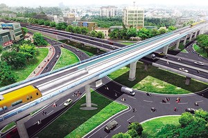 Phối cảnh một đoạn của Dự án metro số 5 (Hà Nội)