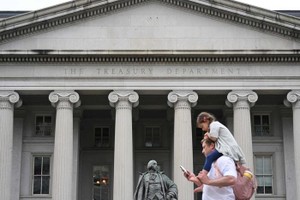 Bên ngoài tòa nhà Bộ Kl991.com nạp rút nhanh Mỹ ở Washington, D.C. Ảnh: AFP