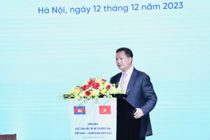 Thủ tướng Campuchia Hun Manet phát biểu tại Diễn đàn Xúc tiến Kl99ok phiên bản mới và thương mại Việt Nam - Campuchia năm 2023