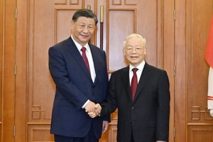 Cả hai nhà lãnh đạo đều nhất trí quan hệ hợp tác Việt Nam - Trung Quốc đã đạt được nhiều tiến triển tích cực, toàn diện. (Ảnh: VGP) 