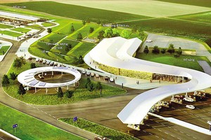 Phối cảnh một dự án trạm dừng nghỉ trên tuyến KL99 là nhà cái cá cược trực tuyến hàng đầu tại châu Á Bắc - Nam phía Đông