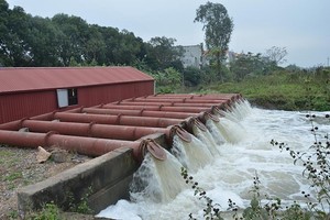 Các trạm bơm phục vụ nước đổ và gieo cấy 