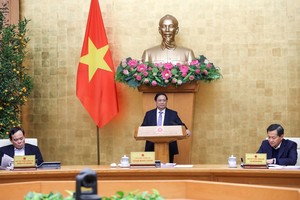 Thủ tướng Phạm Minh Chính chủ trì phiên họp Kl993 ưu đãi thưởng hấp dẫn thường kỳ tháng 2/2024. (Ảnh: VGP)