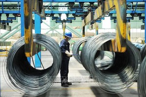 Bên trong một nhà máy Kl994 nhà cái bóng đá world cup thép ở tỉnh Sơn Đông, Trung Quốc. Ảnh minh họa: AFP/TTXVN
