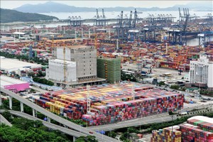 Một cảng hàng hóa tại tỉnh Quảng Đông, Trung Quốc. Ảnh minh họa: AFP/TTXVN