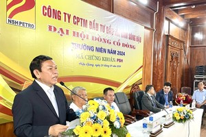 Ông Mai Văn Huy, Chủ tịch HĐQT NSH Petro phát biểu tại Đại hội đồng Trang Chủ KL99Com Số 1 Link Đăng Ký KL999 thường niên Công ty năm 2024