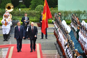 Lễ đón chính thức Tổng thống Nga Vladimir Putin thăm cấp 99Kl99 trực tiếp đá gà tới Việt Nam