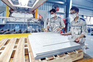 Tổng công suất Kl994 nhà cái bóng đá world cup gạch ốp lát tại Việt Nam lên tới 830 triệu m2/năm Ảnh: Đ.T